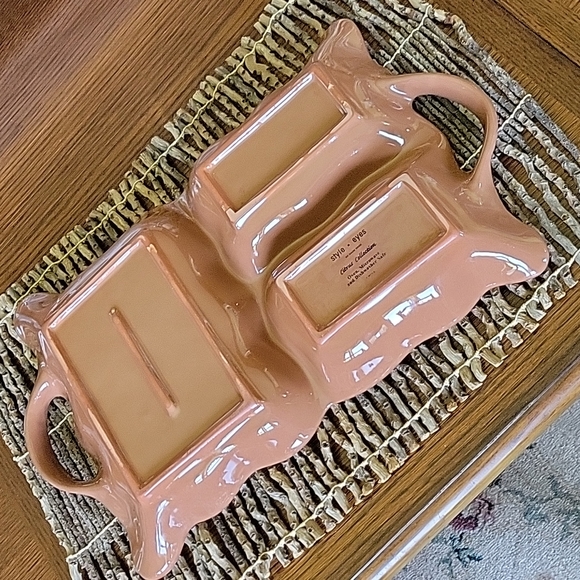Vintage serving dish, 3 compartment - Picture 4 of 6